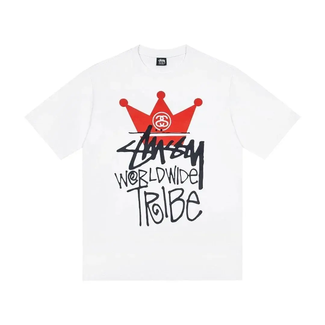 Stussy Crown Worldwide Tribe T-Shirt White