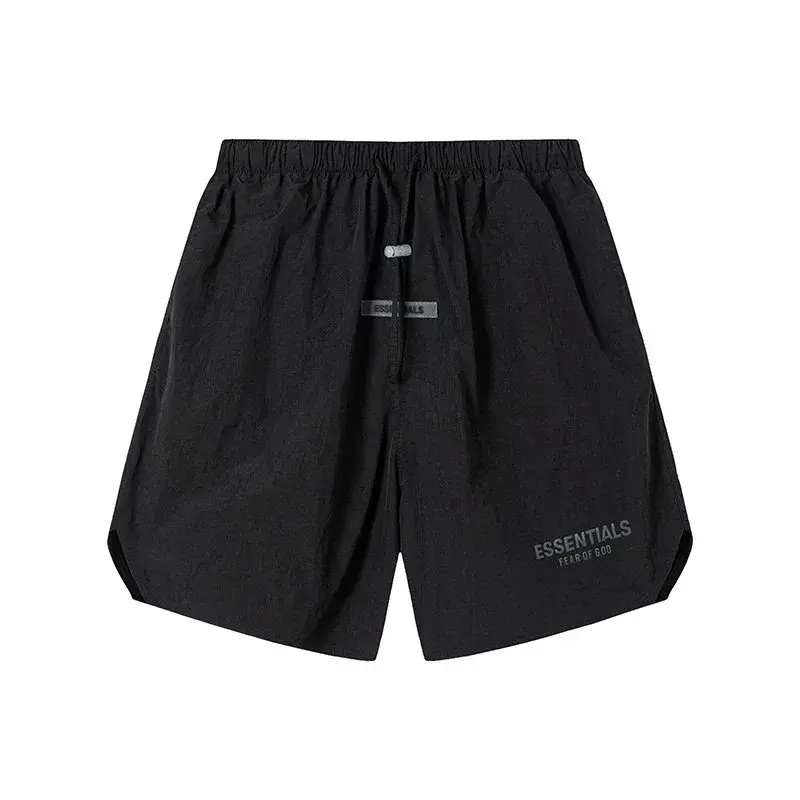 Fear of God Essentials Black Drawstring Shorts