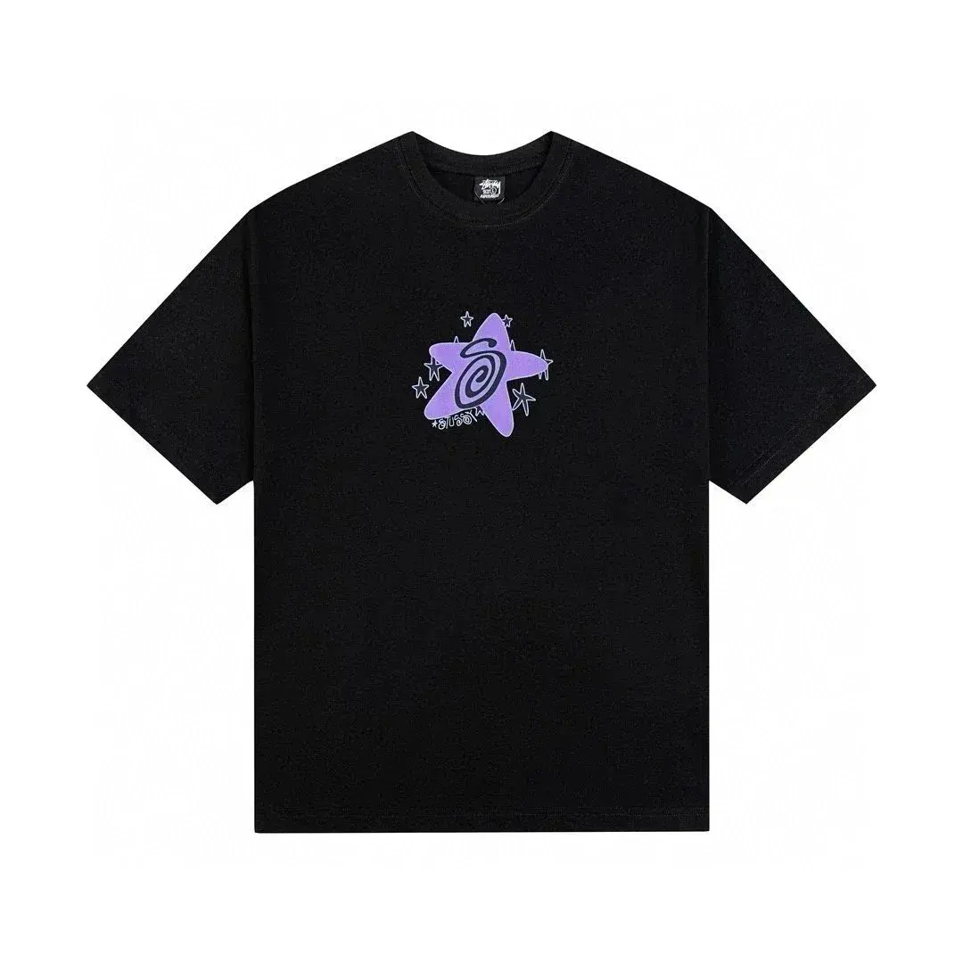 Stussy Star Logo T-Shirt Black