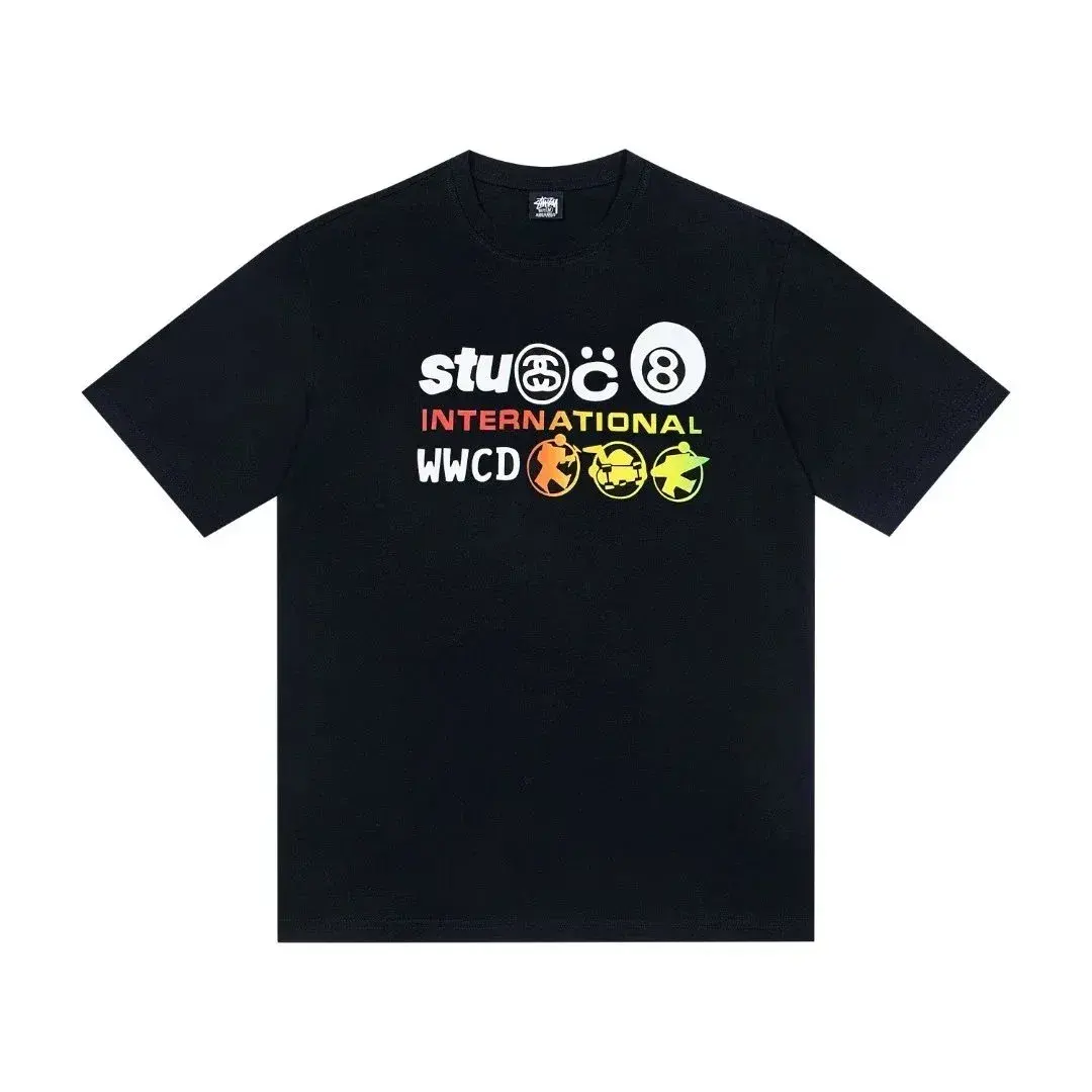 Stussy International WWCD T-Shirt Black