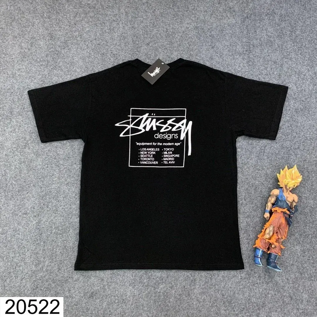 Stüssy Designs Black T-Shirt