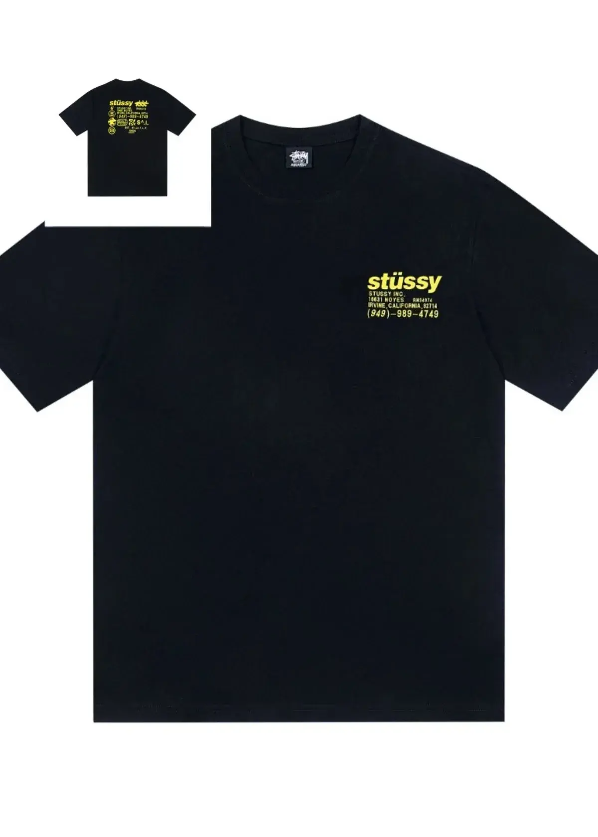 Stüssy Info Black T-Shirt