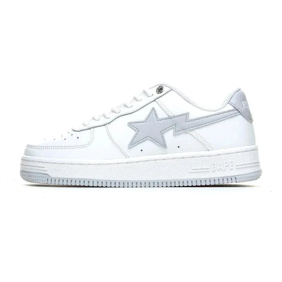 BAPE Sta Low White Grey