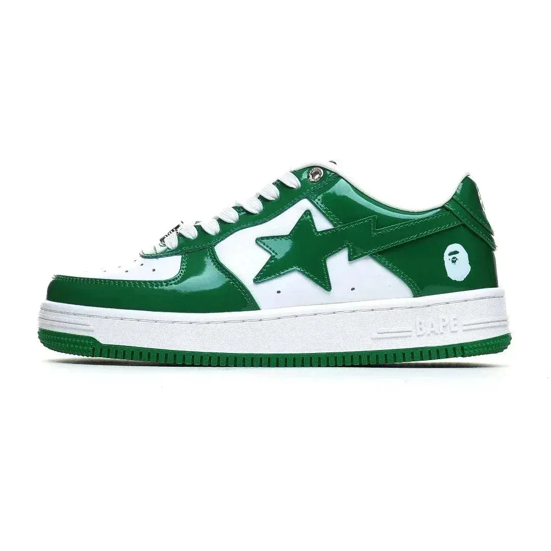 A Bathing Ape Bape Sta Low Green White