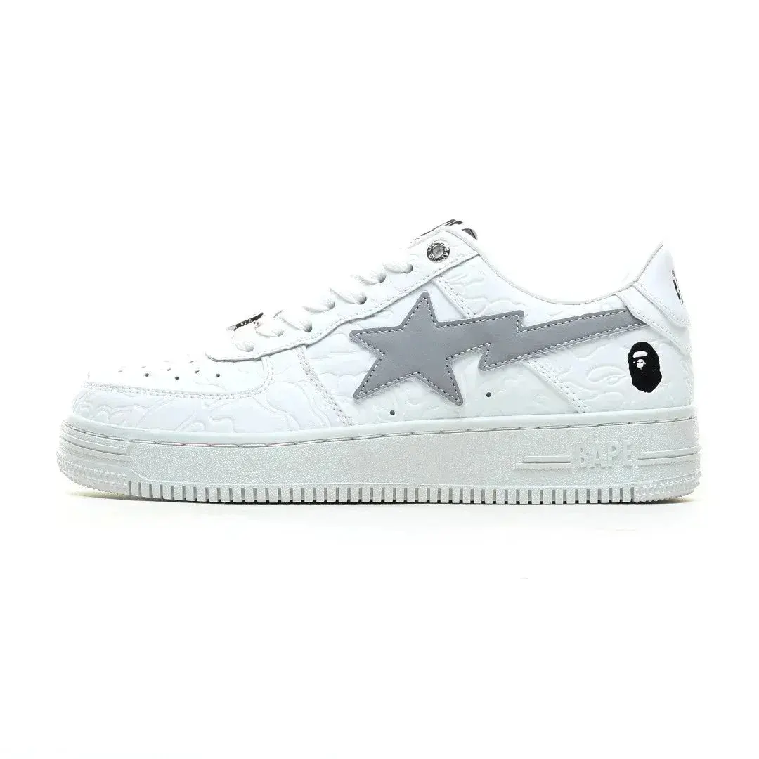 A Bathing Ape BAPE Sta Low White Gray Texture