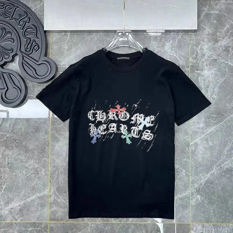Chrome Hearts Script Logo Black Multi T-Shirt
