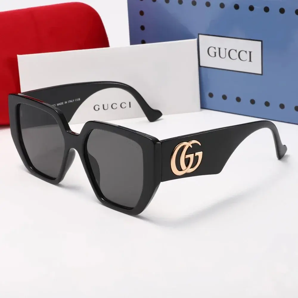 Gucci Interlocking G Geometric Sunglasses Black
