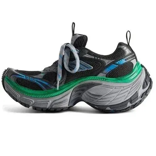 Balenciaga Cargo Sneaker Black Green Blue