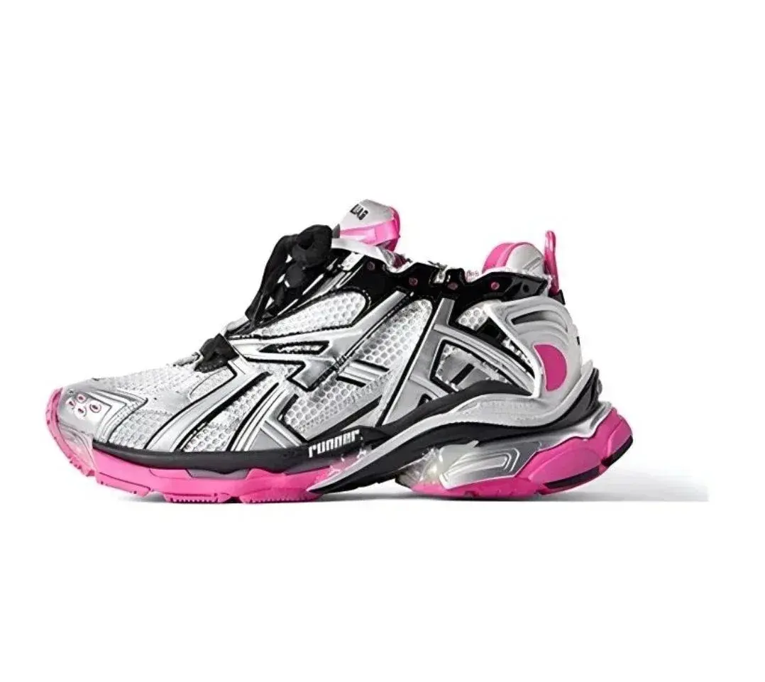 Balenciaga Runner White Pink Silver