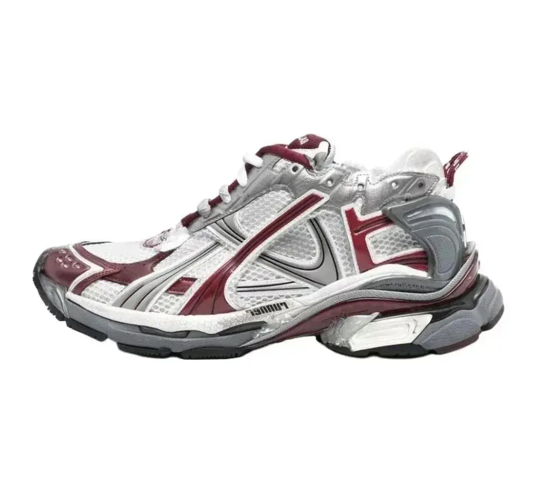 Balenciaga Runner White Burgundy Grey