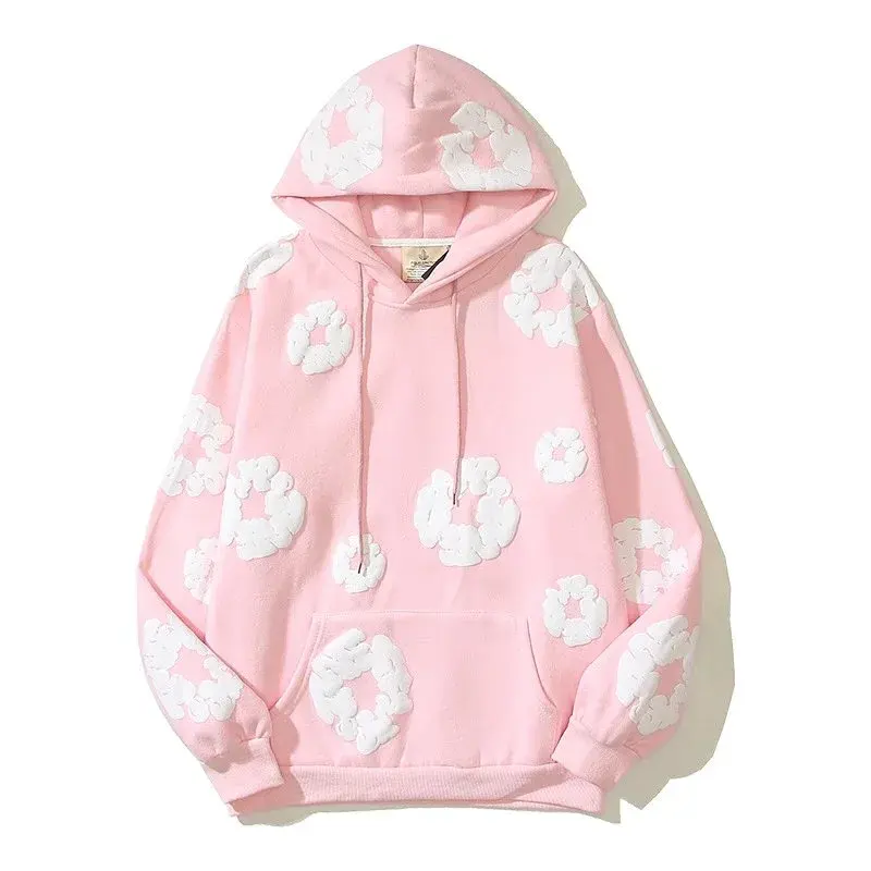 Readymade x Denim Tears Wreath Hoodie Pink White