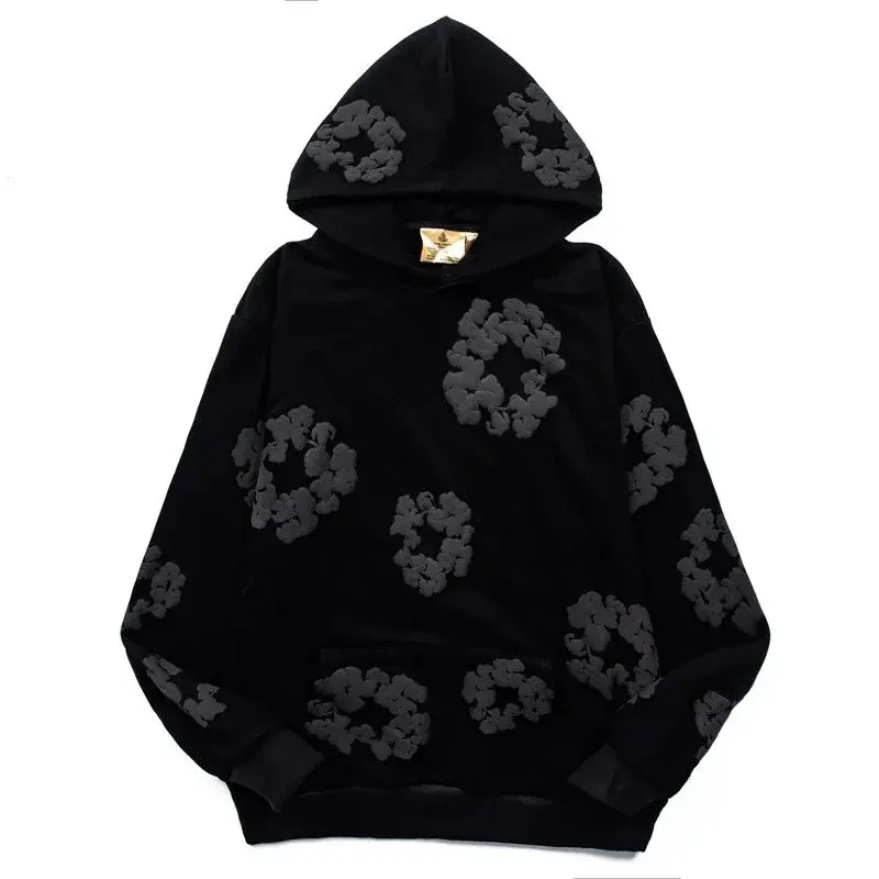 Readymade x Denim Tears Wreath Hoodie Black Tonal