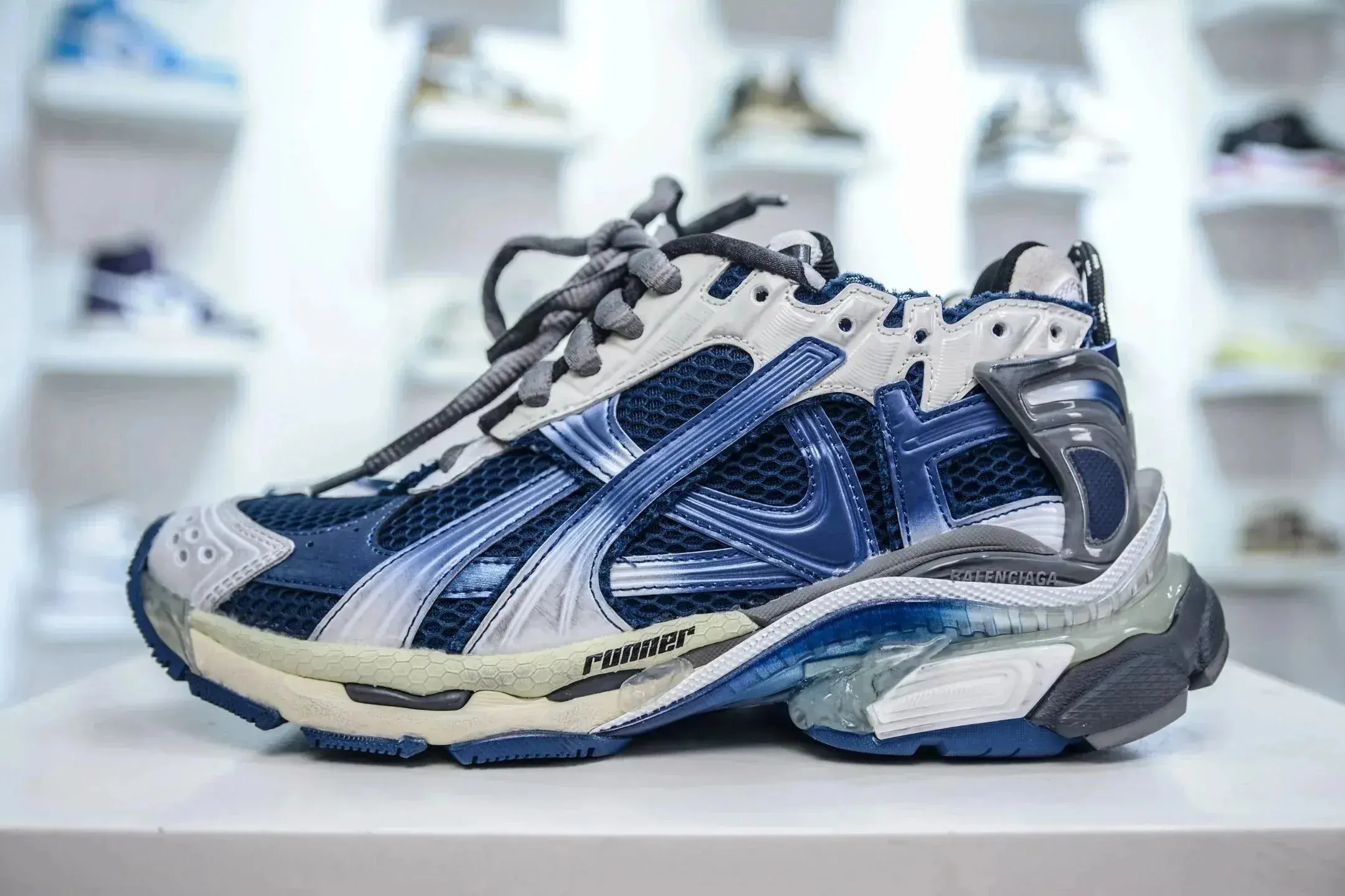Balenciaga Runner Blue White
