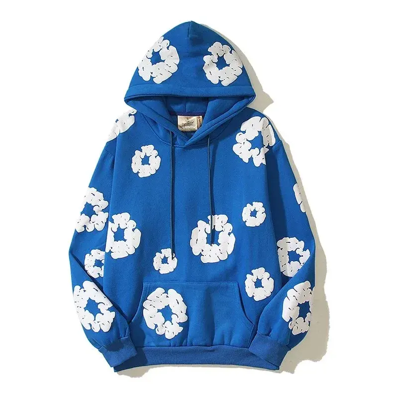 Denim Tears Cotton Wreath Hoodie Blue