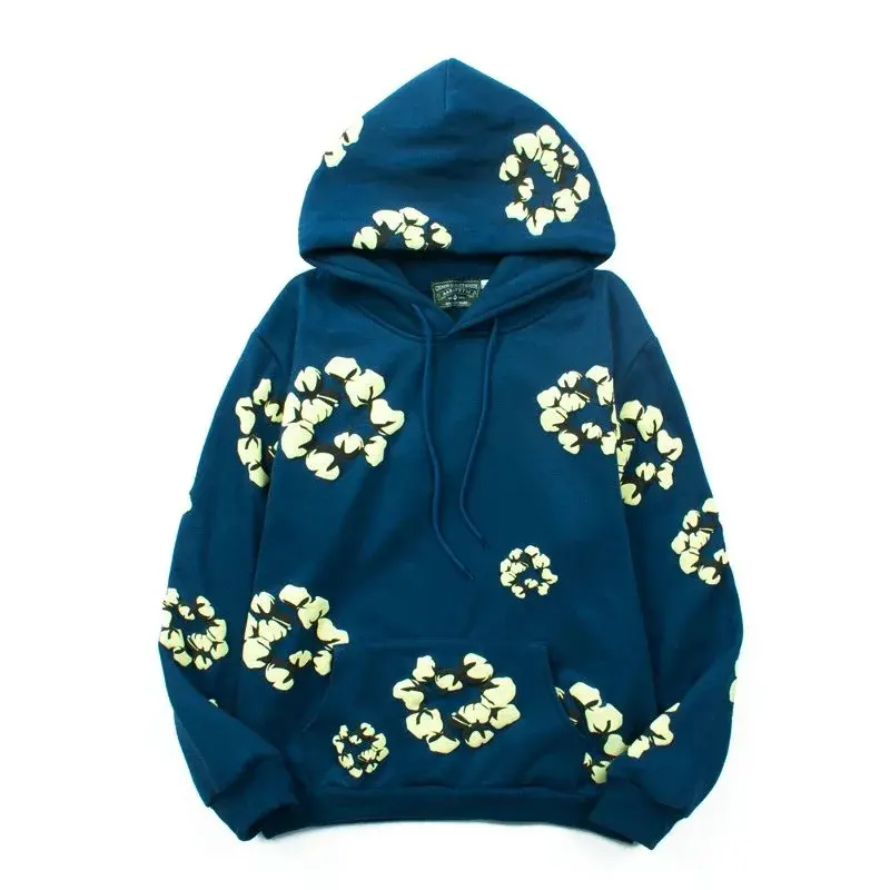 Denim Tears Cotton Wreath Hoodie Sapphire Blue
