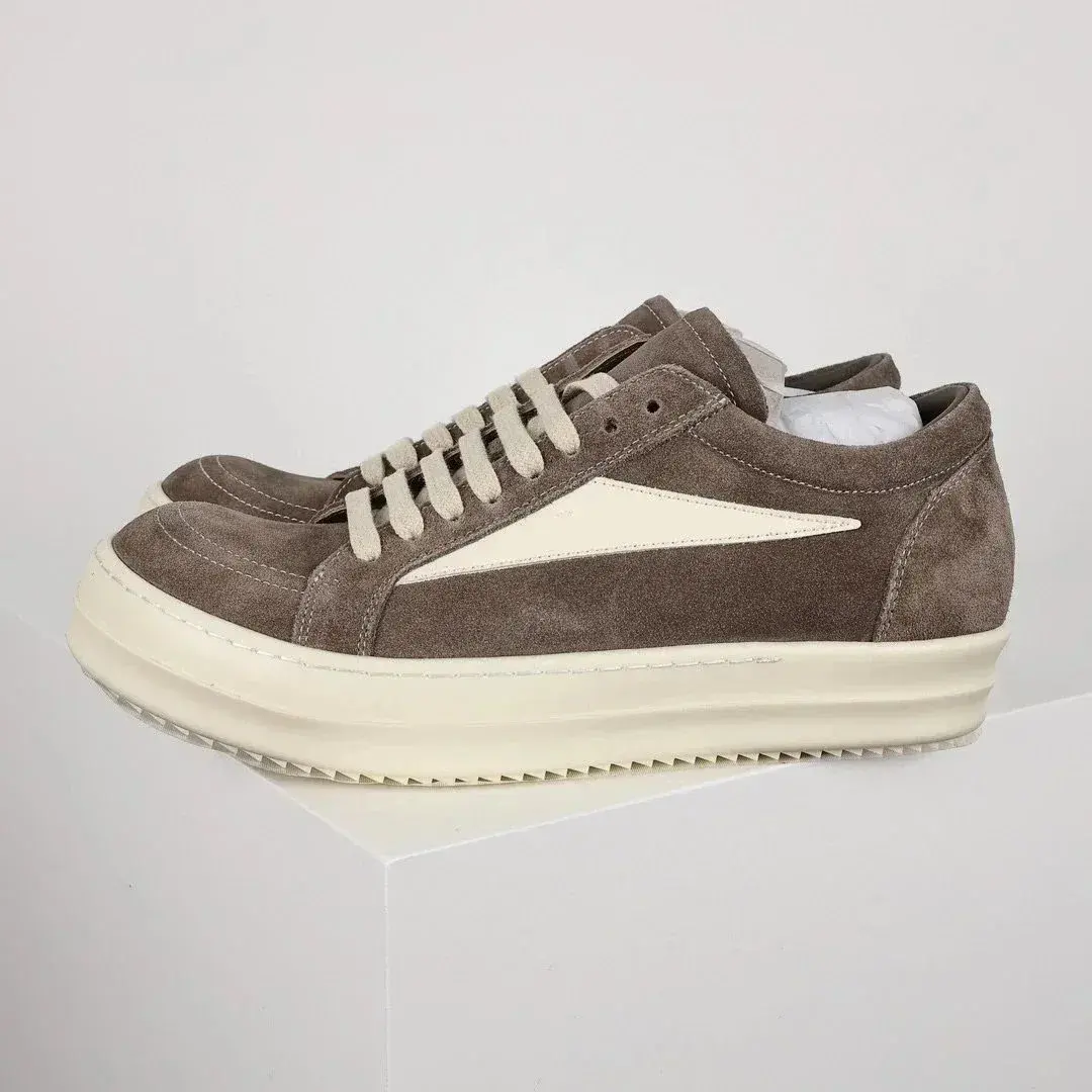 Rick Owens Vintage Sneaks Low Suede Mocha