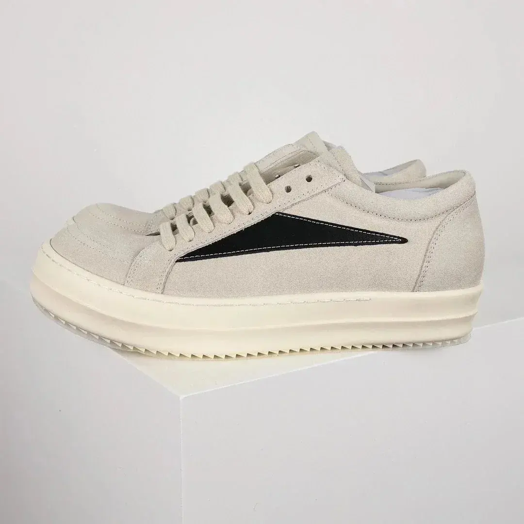 Rick Owens DRKSHDW Vintage Low Sneaker Dust Suede Black
