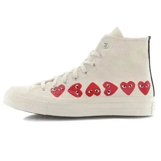 Comme des Garcons Play x Converse Chuck 70 High Multiple Hearts White
