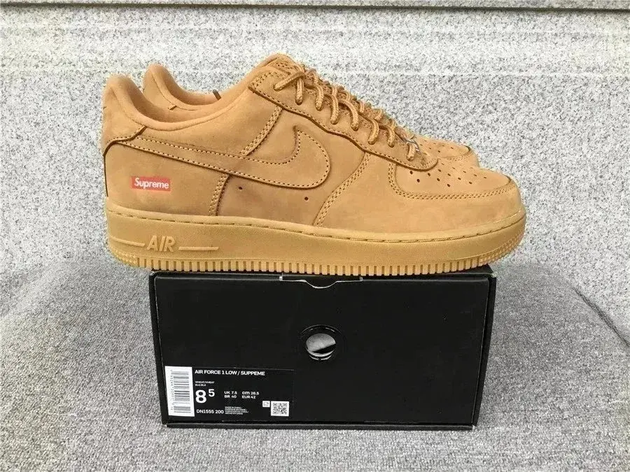 Supreme x Nike Air Force 1 Low Wheat