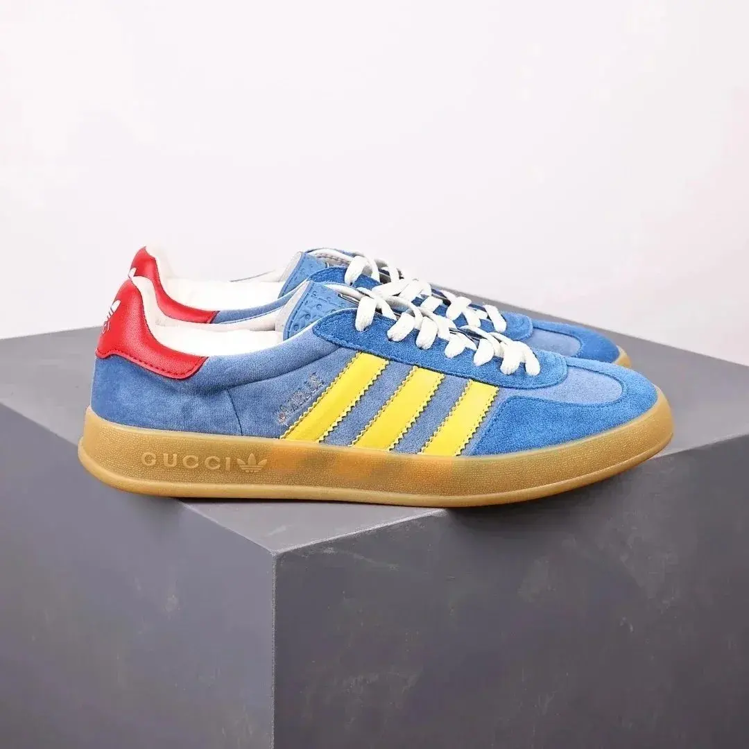 Gucci x adidas Gazelle Blue Yellow Red