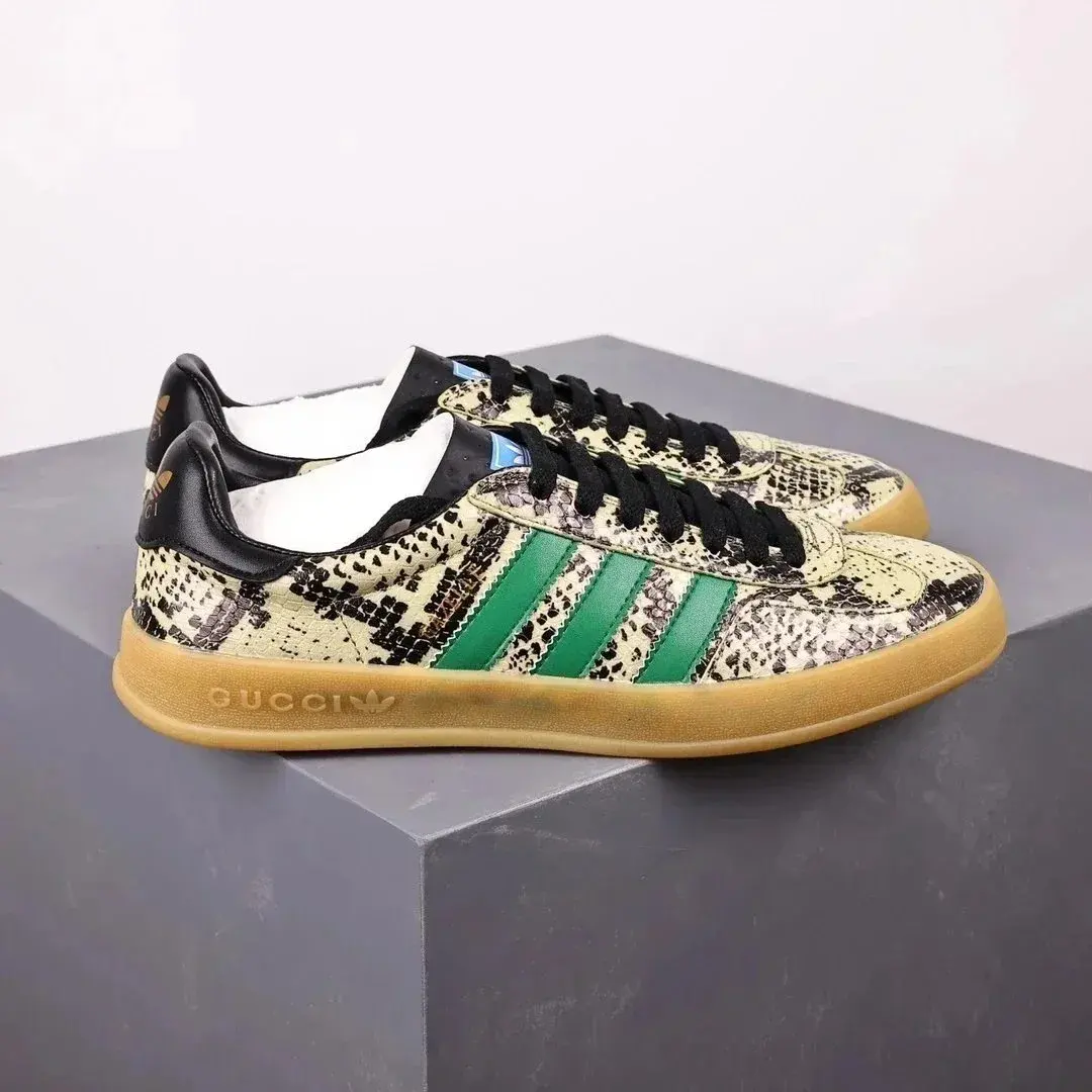 Gucci x adidas Gazelle Rice Snake