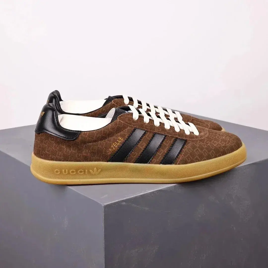 Gucci x adidas Gazelle Brown Monogram