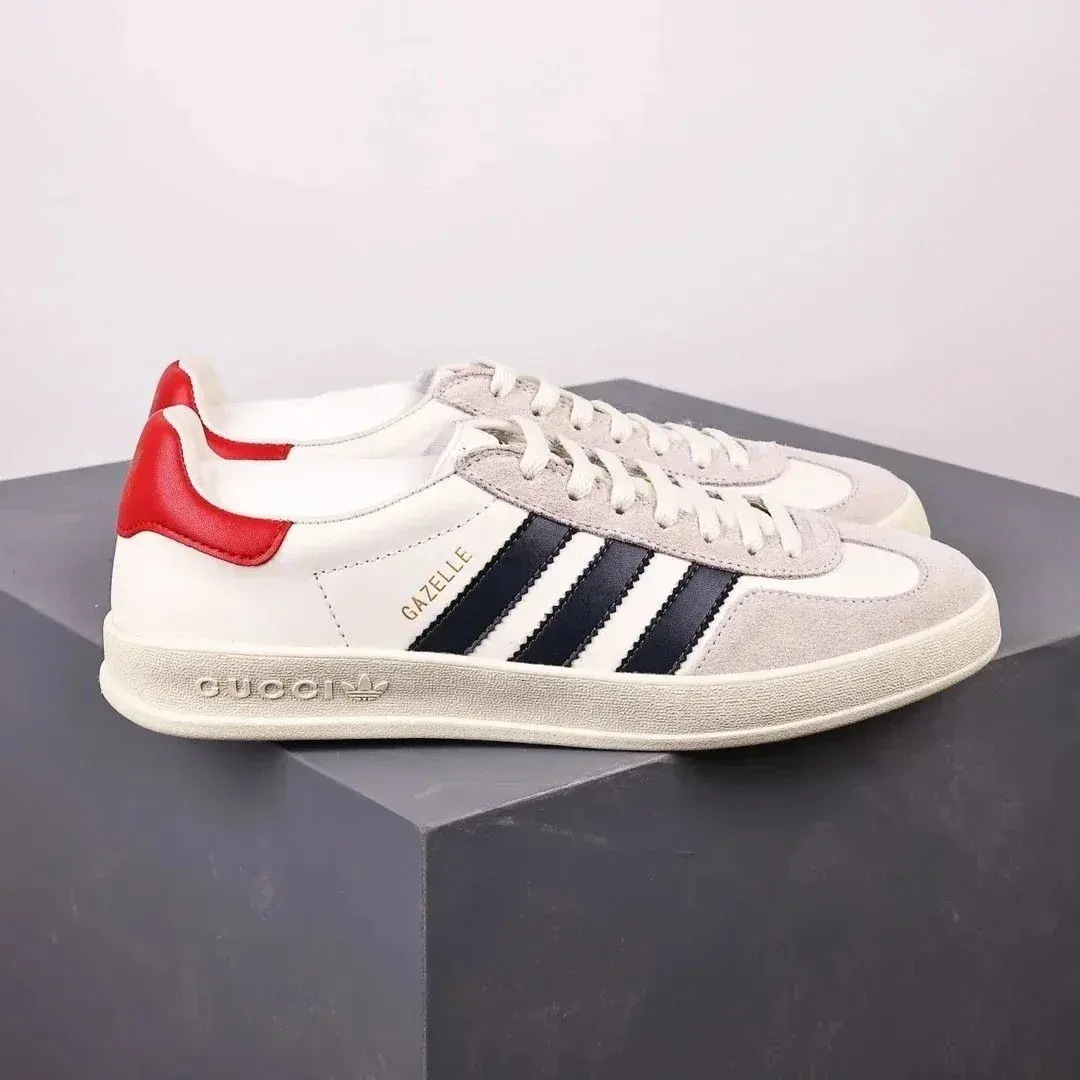 Adidas x Gucci Gazelle White Black Red
