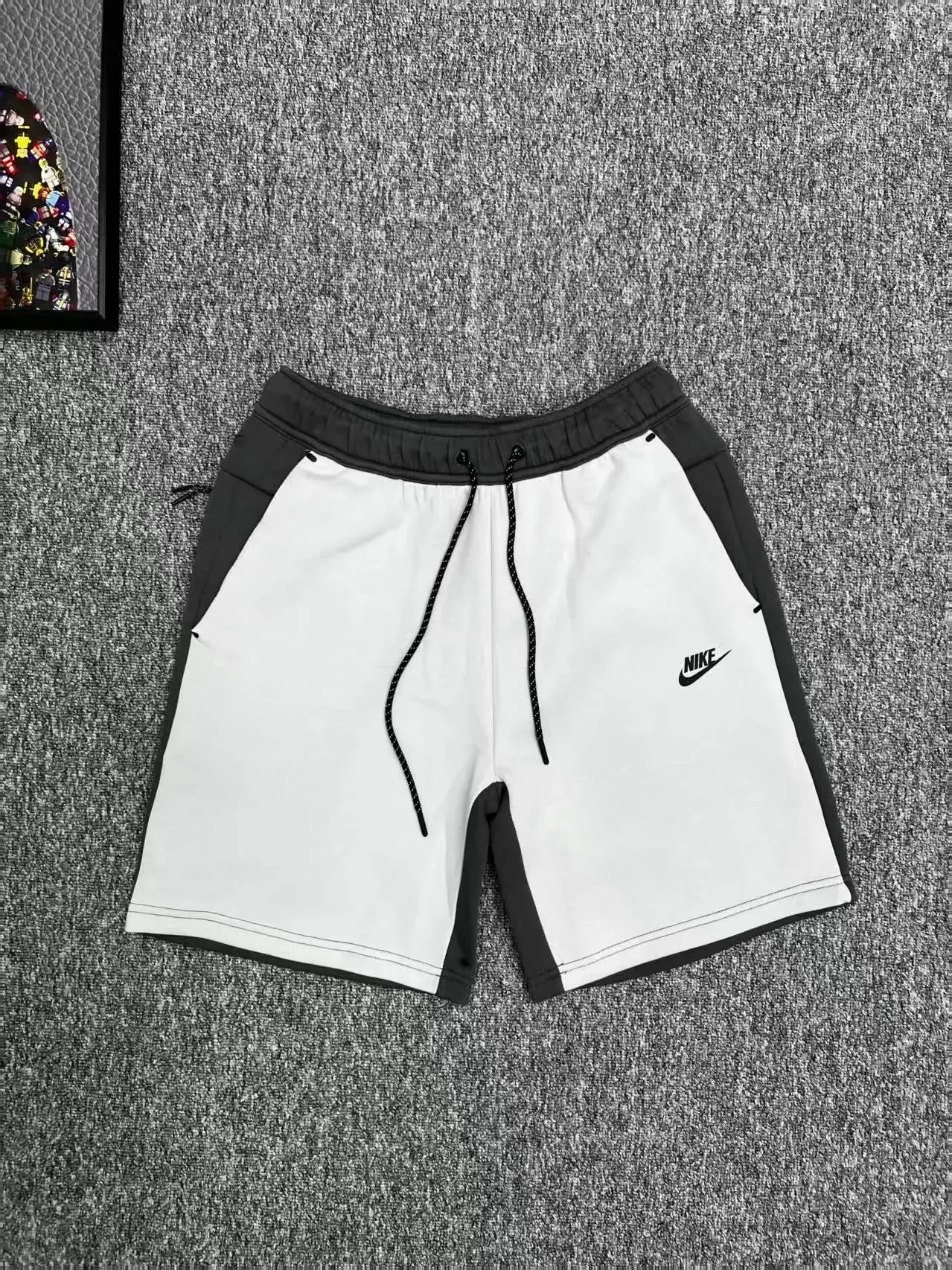 Nike Tech Fleece Shorts White Black