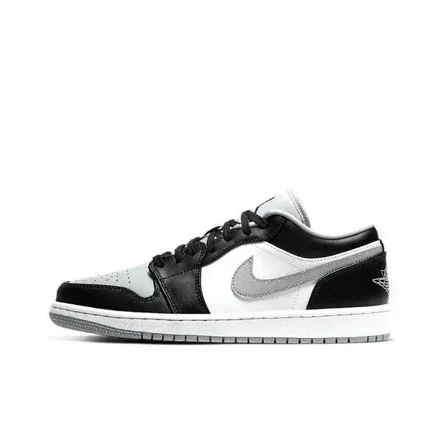 Air Jordan 1 Low Black, Grey, and Grey Stripe