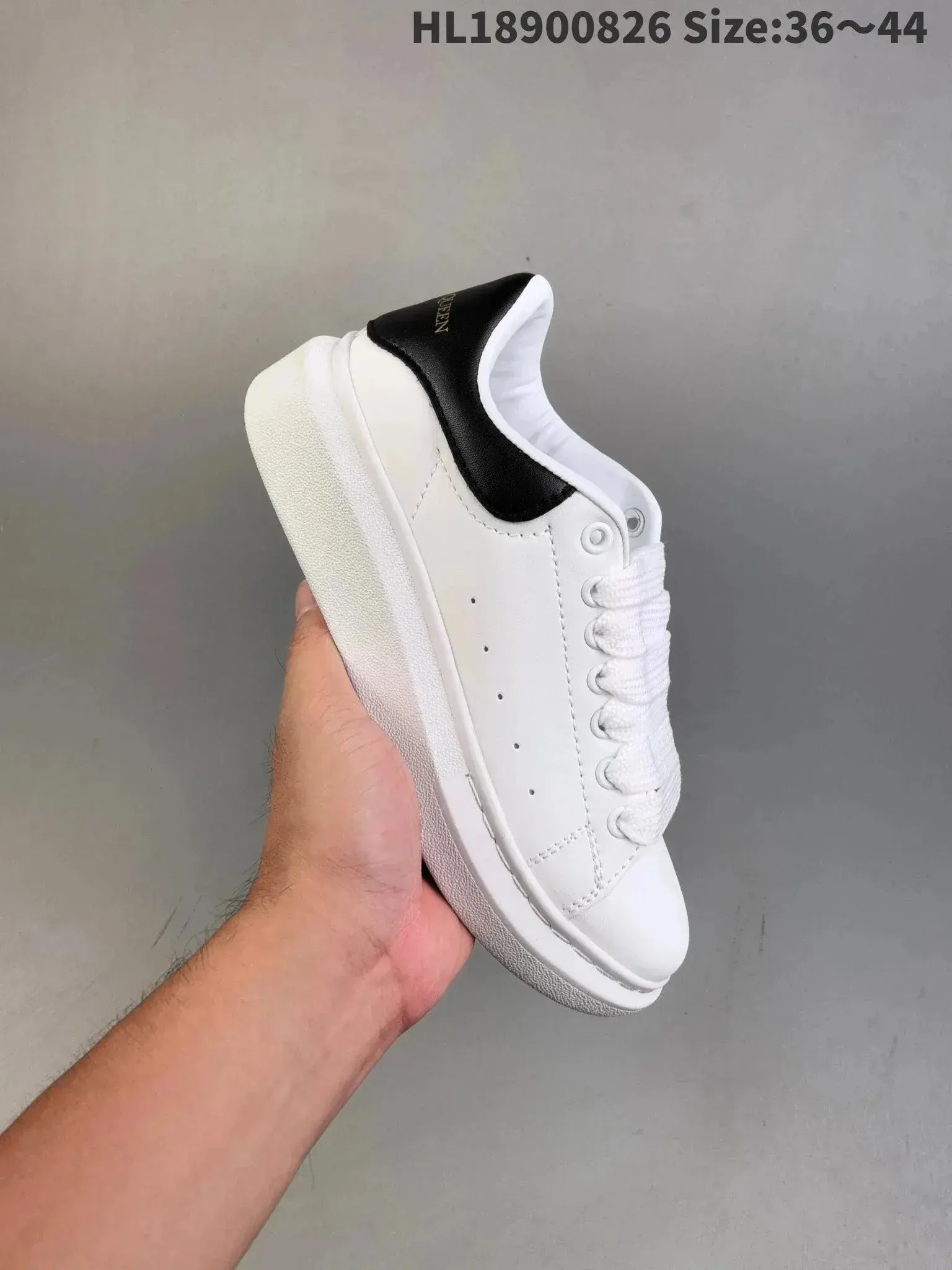 Alexander McQueen Oversized Sneaker White Black