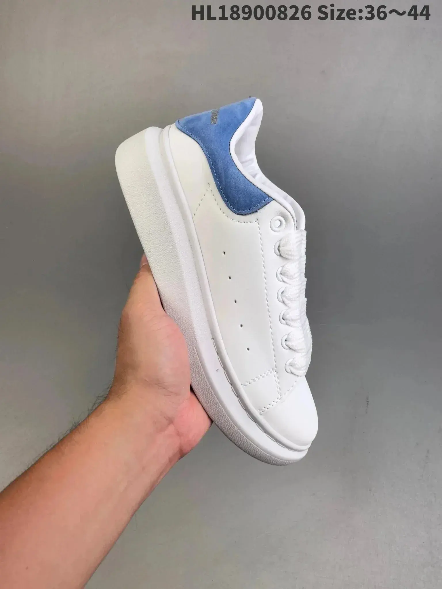 Alexander McQueen Oversized Sneaker White Blue