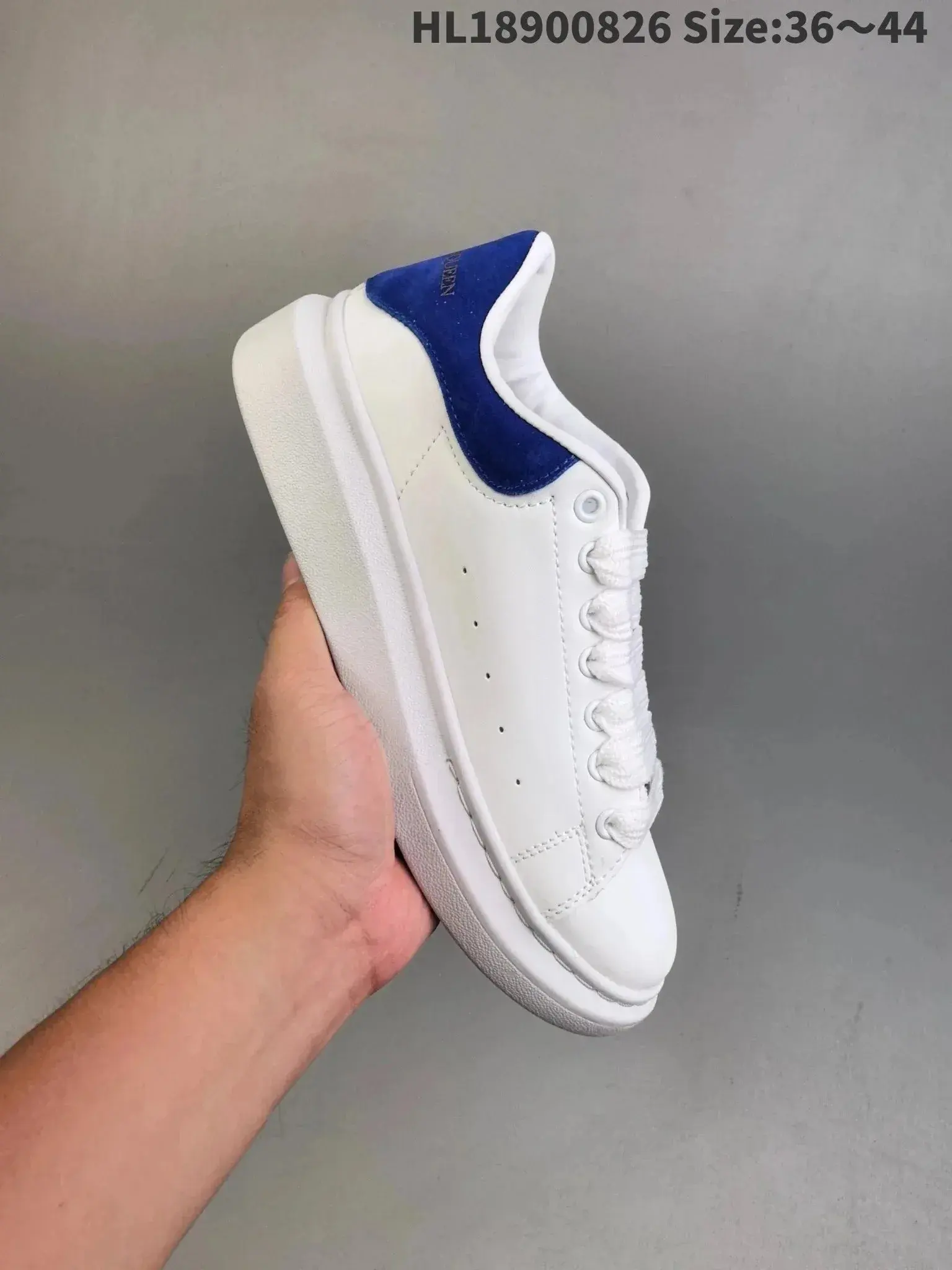 Alexander McQueen Oversized White Blue