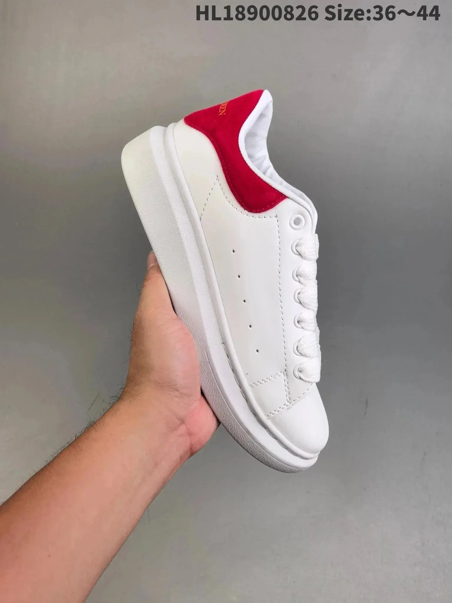Alexander McQueen Oversized Sneaker White Red