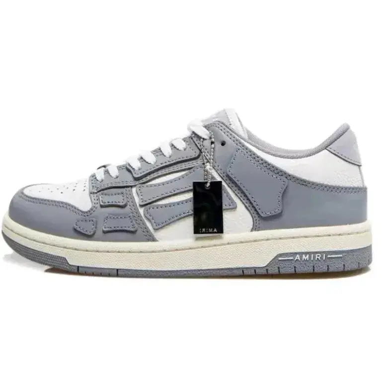 Amiri Skel Top Low Grey White