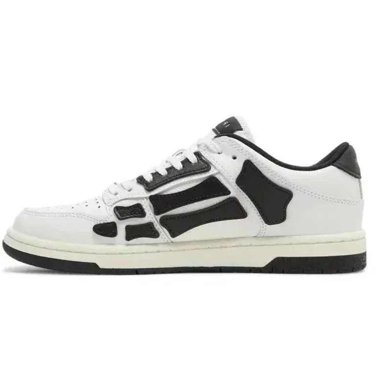 AMIRI Skel Top Low Black White