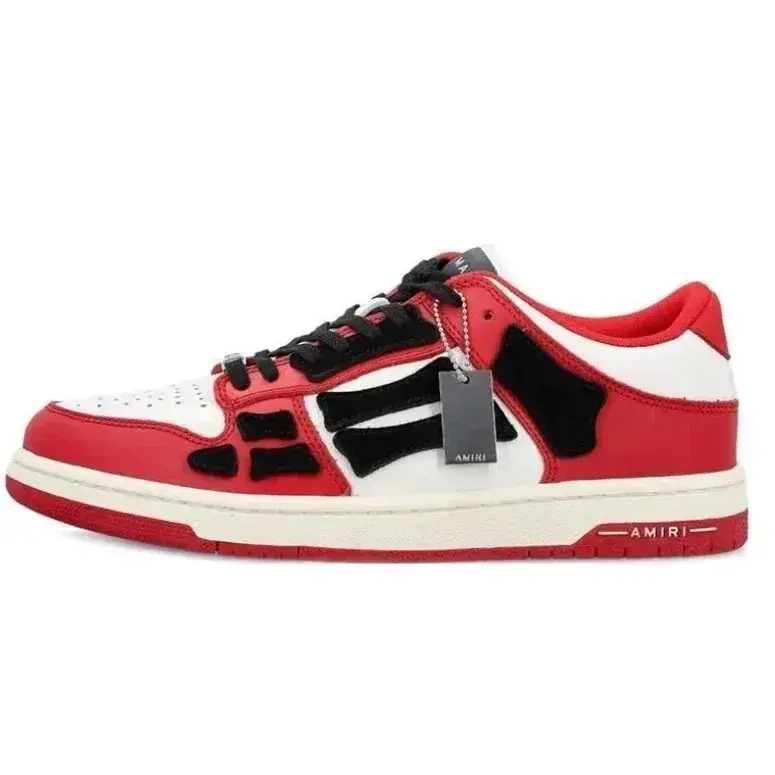 AMIRI Skel Top Low Red Black White