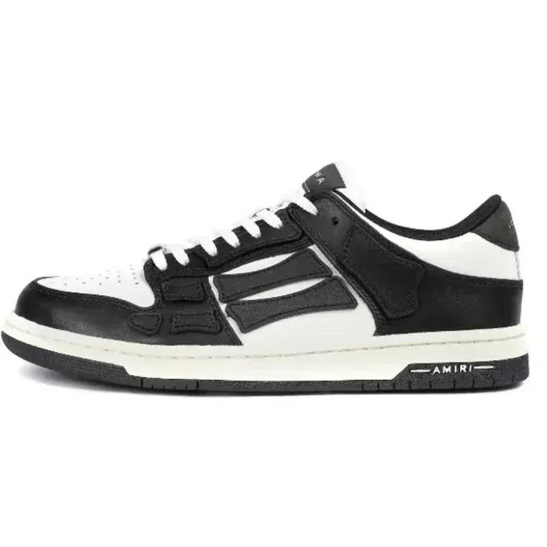 AMIRI Skel Top Low Black White Monochrome