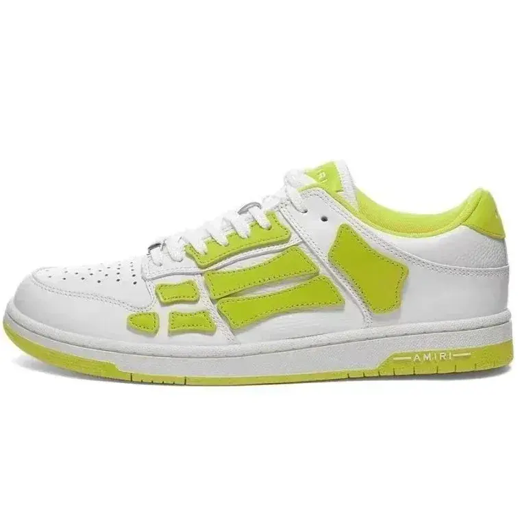 Amiri Skater Low White Fluorescent Green