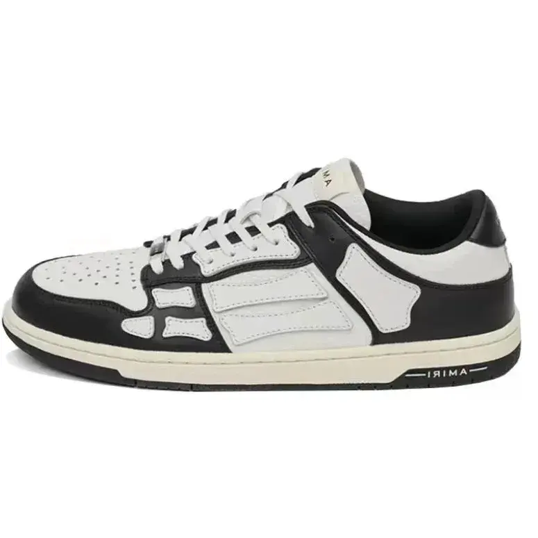 Amiri Skel Top Low Black White
