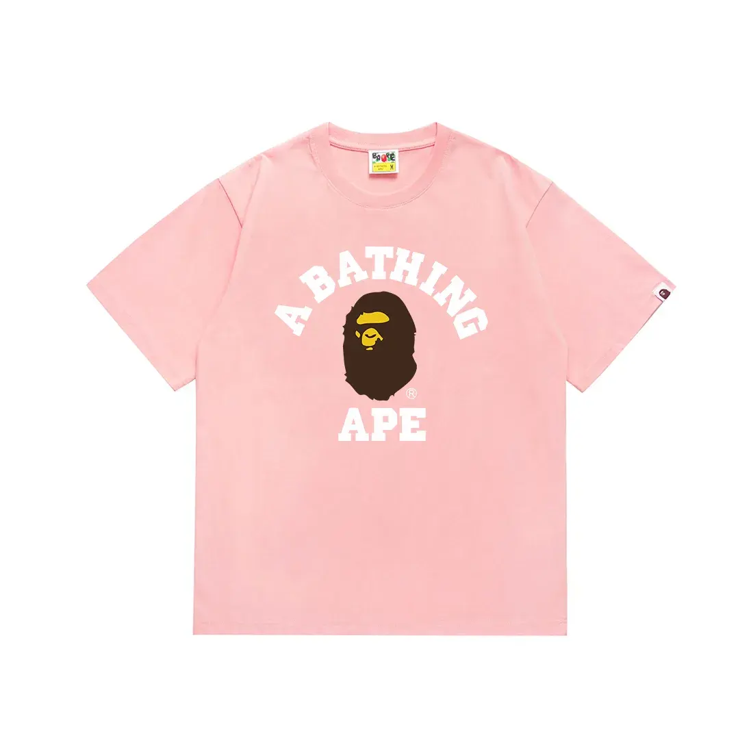 A Bathing Ape College T-Shirt Pink