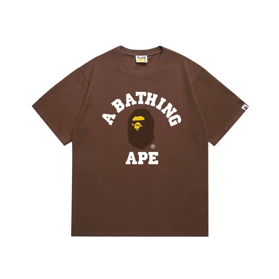 A Bathing Ape College T-Shirt Brown