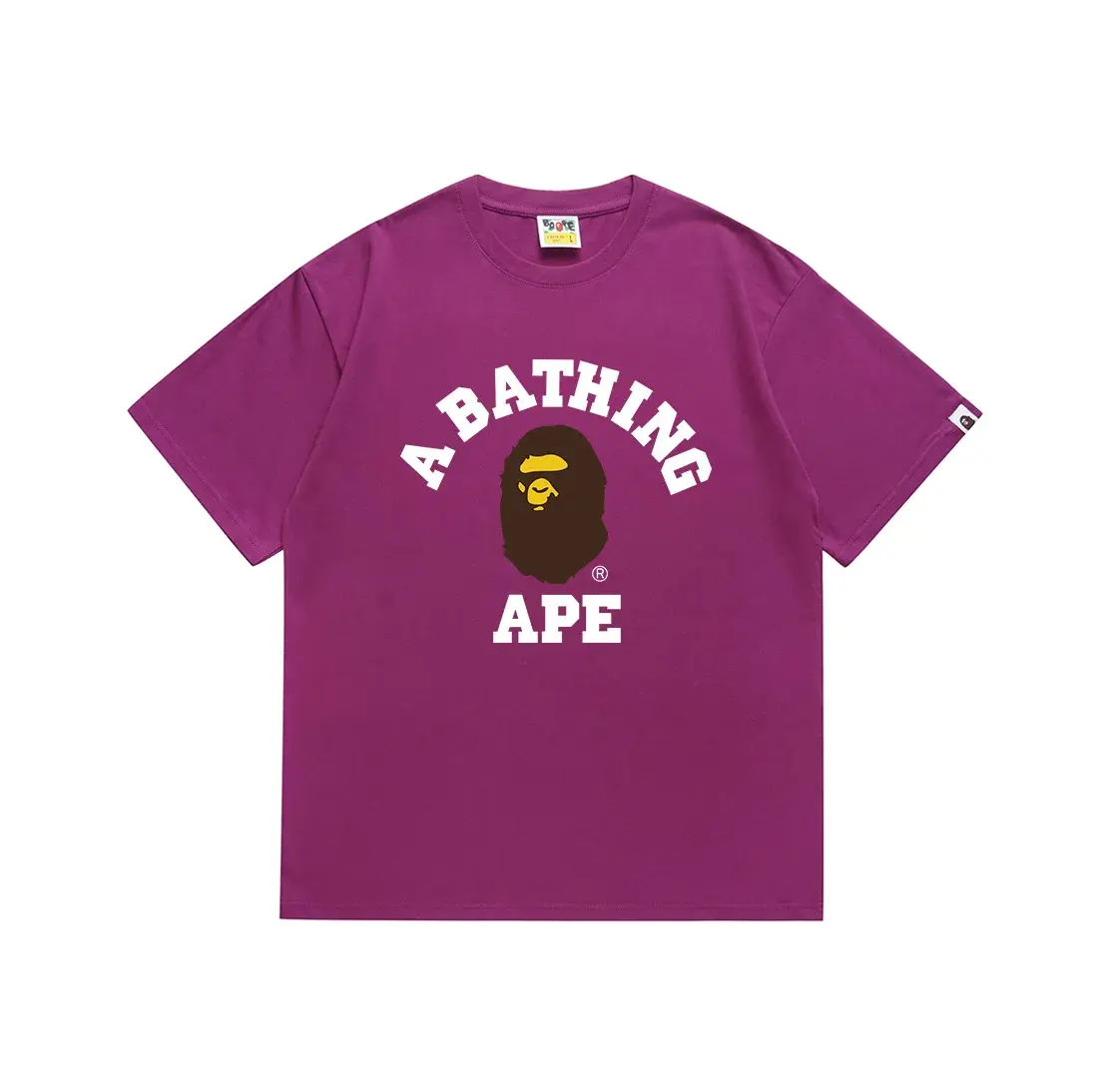 A Bathing Ape College Tee Deep Purple