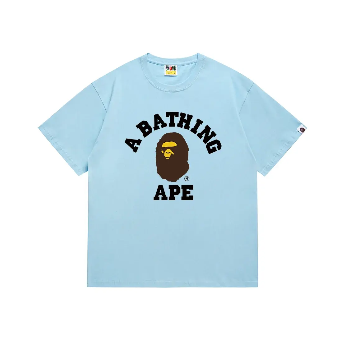 A Bathing Ape College Tee Sky Blue