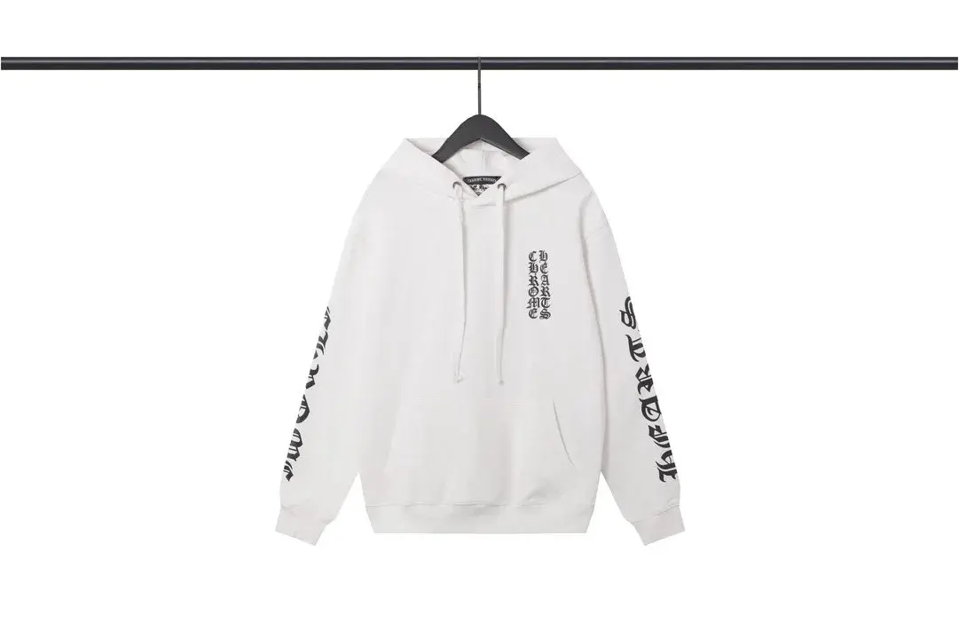 Chrome Hearts Gothic Script White Hoodie