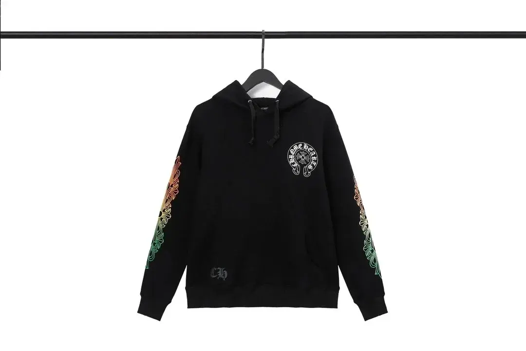 Chrome Hearts Black Gradient Cross Sleeve Hoodie