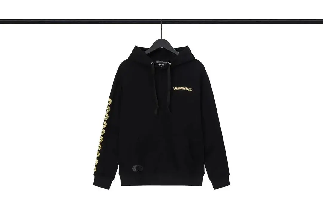 Chrome Hearts Cross Patch Sleeve Black Hoodie