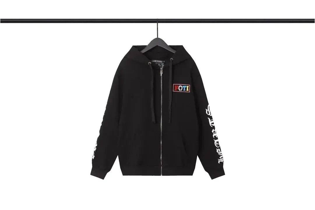 Chrome Hearts x Foti Foti Patch Full-Zip Hoodie Black