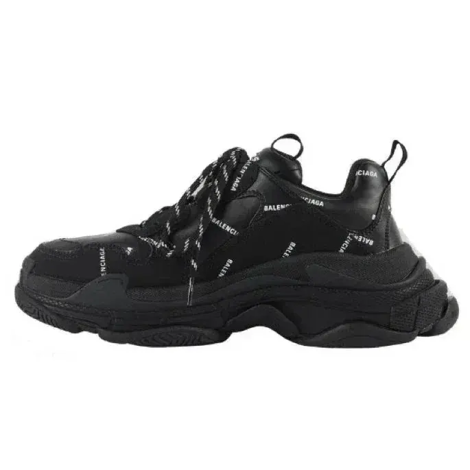 Balenciaga Triple S All Black Letter