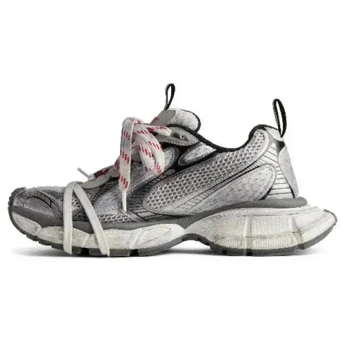 Balenciaga 3XL Sneaker Grey Red Shoelaces