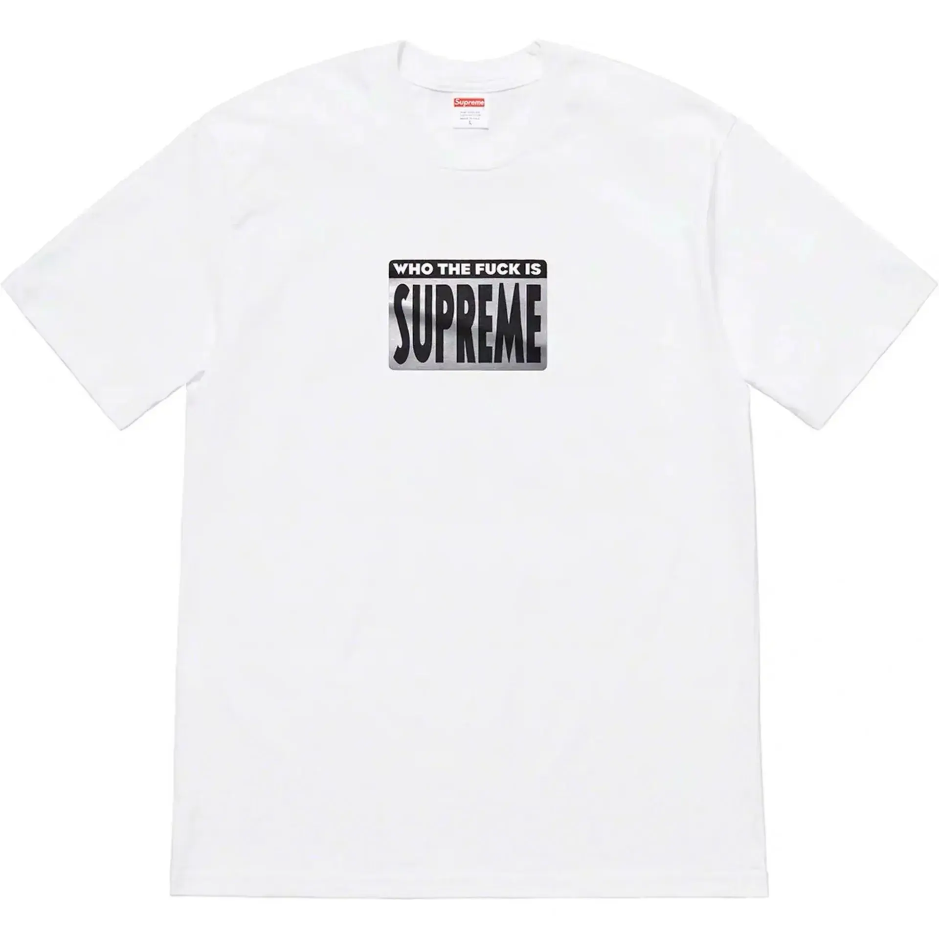 Supreme Who The Fuck Is Supreme Tee White